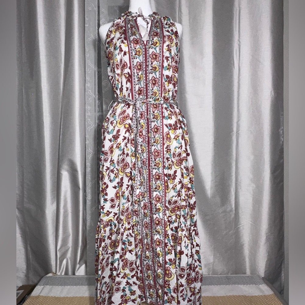 Anthropologie Cleobella Evangeline 100% Organic Cotton Ankle Dress in Enya Small - Picture 5 of 16